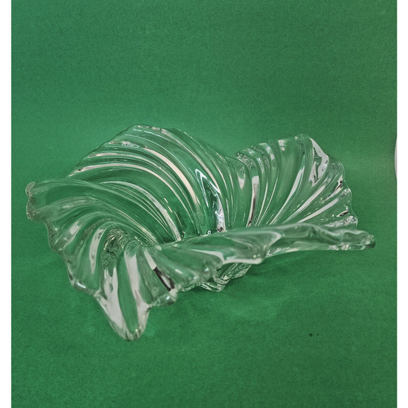 Mikasa Belle Epoque Spiral Swirl Crystal Bowl Center Piece Serving Bowl - Picture 1 of 6